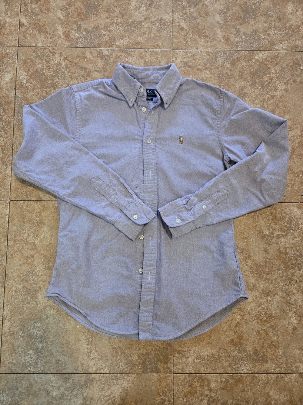 Polo by Ralph Lauren Light Blue Button-Down Oxford Shirt with Embroidered Pony
